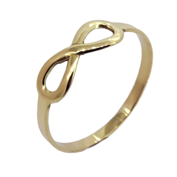 ANILLO INFINITO ORO 1ª LEY 13 X 5 MM