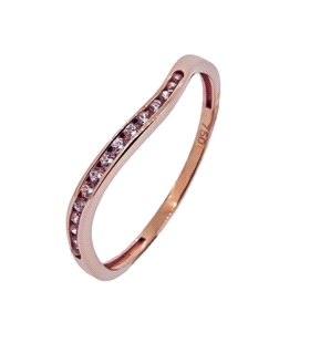 ANILLO MUJER ORO ROSA PRIMERA LEY