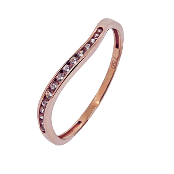ANILLO MUJER ORO ROSA PRIMERA LEY