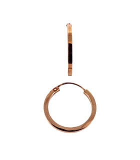 PENDIENTE CRIOLLA TABLA ORO ROSA 18 KTES