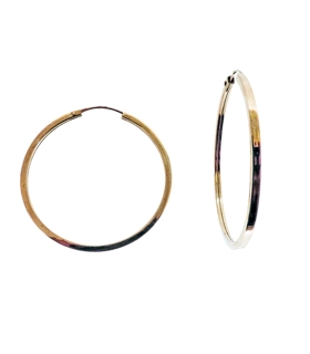 PENDIENTE AROS ORO ROSA 750 MIL. 1,40X31