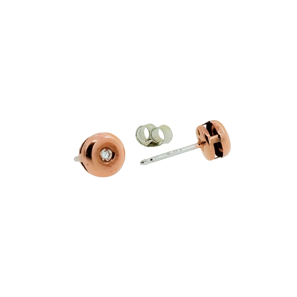 PENDIENTE 2 BRILLANTES 0.04 CT. ORO R
