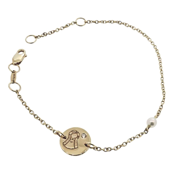 PULSERA BRILLANTE RECIEN ORO 1ª LEY