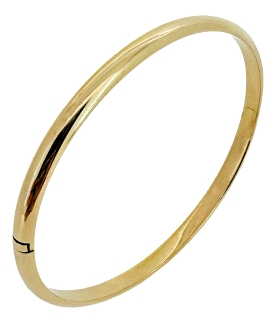 PULSERA MEDIA CAÑA ORO 18 KTES. 4 X 54 X