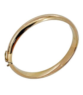 PULSERA MEDIA CAÑA ORO 18 KTES..6X53X59