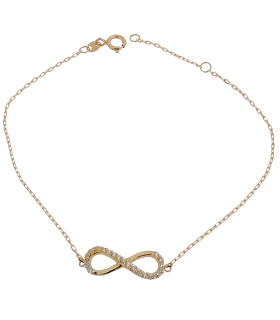 PULSERA INFINITO ORO 18 KTES. 18 - 16 CM