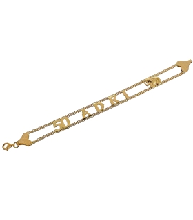 PULSERA NOMBRE ORO 18 KTES. 18 CM. ADRI