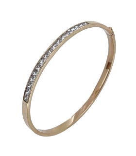 PULSERA MUJER RIGIDA ORO 1ª LEY 54X60 MM