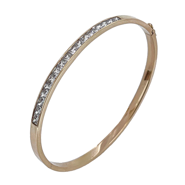 PULSERA MUJER RIGIDA ORO 1ª LEY 54X60 MM