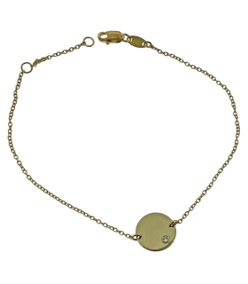 PULSERA JUVENIL ORO 18 KTES. BRILLANTE