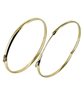 PULSERA RIGIDA ORO 1ªLEY MEDIA CAÑA 5 MM
