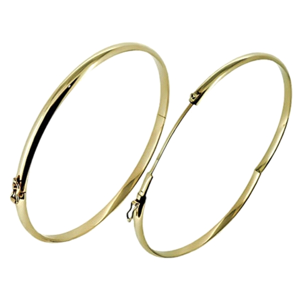 PULSERA RIGIDA ORO 1ªLEY MEDIA CAÑA 5 MM