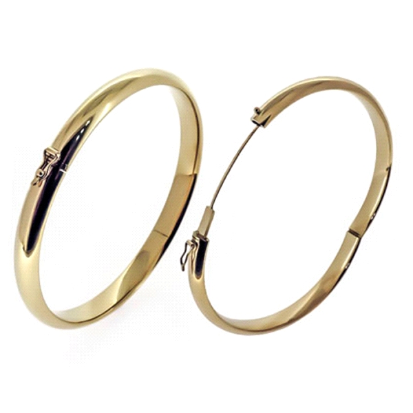 PULSERA RIGIDA MEDIA CAÑA ORO 18 KTES. 7