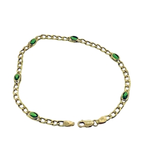 PULSERA MUJER CADENA BARBADA ORO 18 KTES
