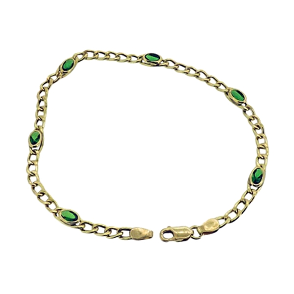 PULSERA MUJER CADENA BARBADA ORO 18 KTES
