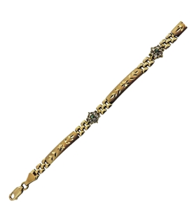 PULSERA SEÑORA ORO 1ª LEY 19CM LARGO