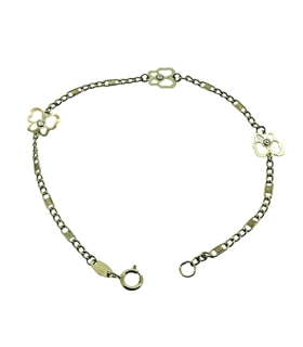 PULSERA MARIPOSA ORO 1ª LEY 16,50 CM
