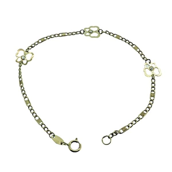 PULSERA MARIPOSA ORO 1ª LEY 16,50 CM