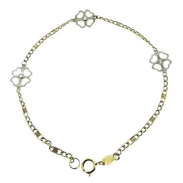 PULSERA CUATREBOL ORO 1ª LEY 16.50 CM