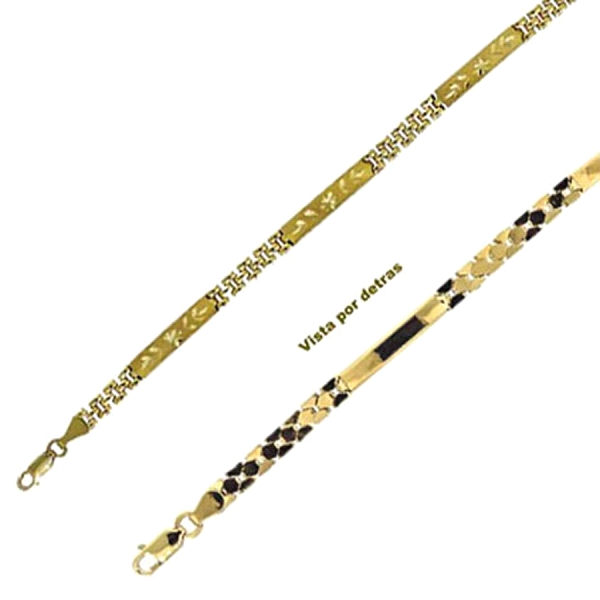 PULSERA SEÑORA ORO 1ª LEY 18,5 CM LARGO