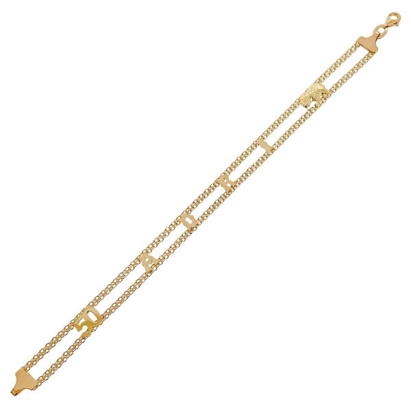 PULSERAS NOMBRE ORO 18 KTES. 19 CM