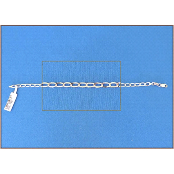 PULSERAS RODIO SEMIHUECA 17 ORO 1 LEY