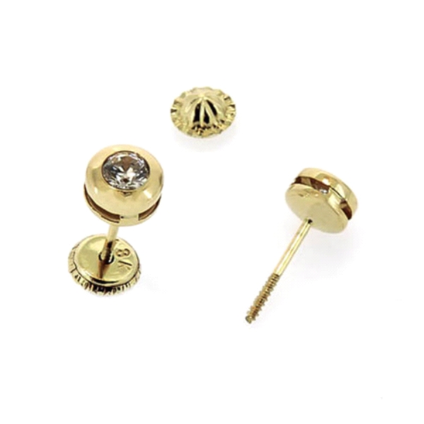 PENDIENTE UNISEX ORO 18 KTES. 5 MM.