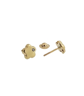PENDIENTE MUJER FLOR ORO 18 KTES. 6.20