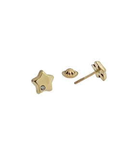 PENDIENTE MUJER ESTRELLA ORO 18 KTES. 6