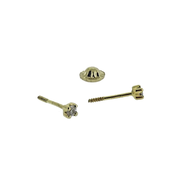 PENDIENTE BEBÉ ORO 18 KTES. 2,50 X 2.50