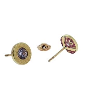 PENDIENTE GRECA ORO 18 KTES. 7.50 MM.