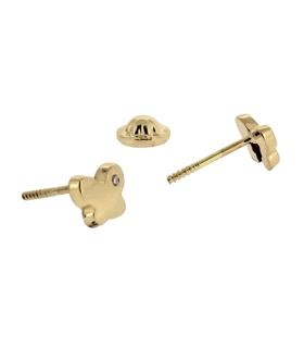 PENDIENTES MARIPOSA ORO 1ª LEY 5,5 X 4,5