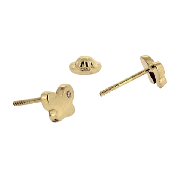 PENDIENTES MARIPOSA ORO 1ª LEY 5,5 X 4,5