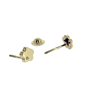 PENDIENTE FLOR 1ª LEY 5 MM DIAMETRO