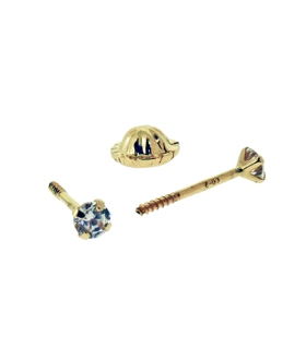 PENDIENTE UNISEX GARRA ORO 18 KTES. 2 MM