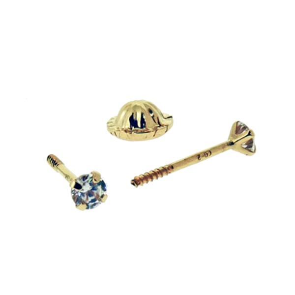 PENDIENTE UNISEX GARRA ORO 18 KTES. 2 MM