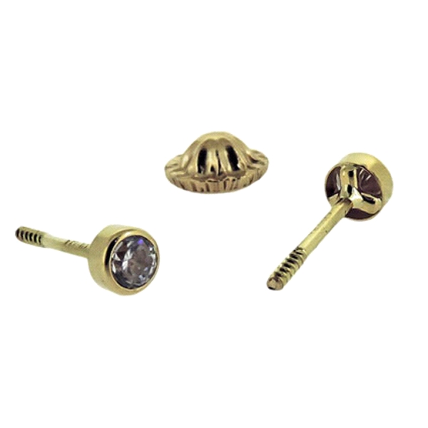 PENDIENTE NIÑA ORO 18 KTES. 3 MM. UNISEX