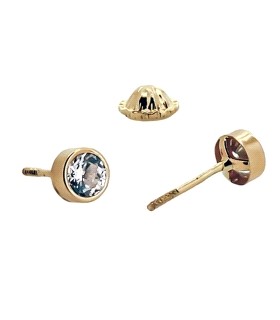 PENDIENTE NIÑA ORO 18 KTES. 4 MM. UNISEX