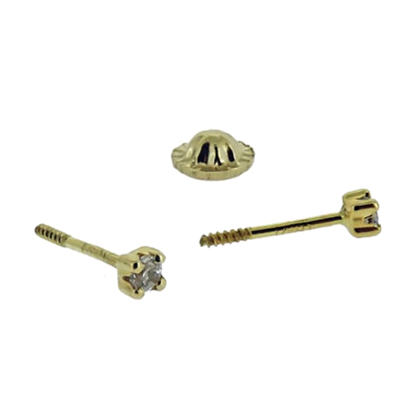 PENDIENTE UNISEX ORO 18 KTES. 2,20 X 2.2
