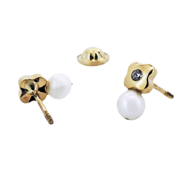PENDIENTE NIÑA BEBÉ ORO 18 KTES. 3.50 MM