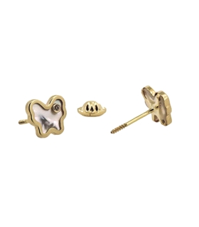 PENDIENTE MARIPOSA NACAR ORO 18 KTES. 6