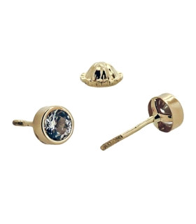 PENDIENTE CHATON UNISEX ORO 18 KTES. 7,5