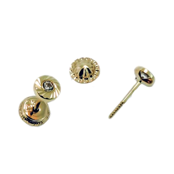 PENDIENTE UNISEX ORO 18 KTES. 4 MM. TALL