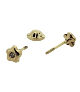 PENDIENTE BEBÉ ORO 18 KTES. 4 MM. UNISEX