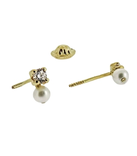 PENDIENTE BEBÉ TU Y YO ORO 18 KTES, 2,50