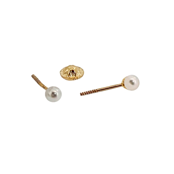 PENDIENT PERLA RECIÉN ORO 1ª LEY 3 MM