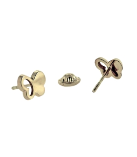 PENDIENTE MARIPOSA ORO 1ª LEY 6,50X5,50