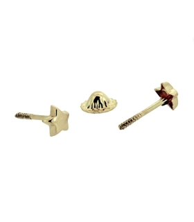 PENDIENTE ESTRELLA ORO 18 KTES. 3.50 MM.