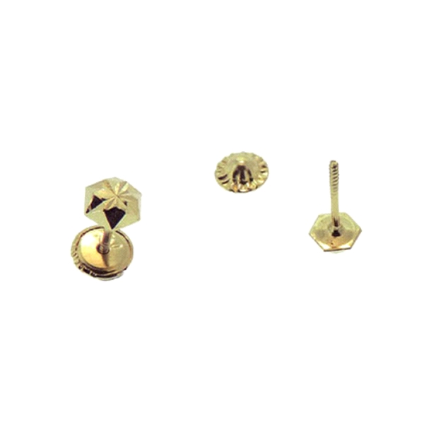 PENDIENTE CLAVO ORO 1ª LEY 4X4 TALLADO