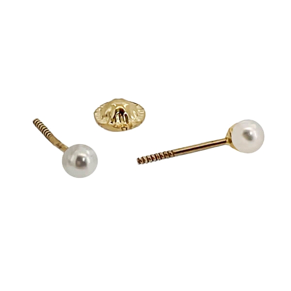 PENDIENTE PERLA NATURAL ORO 1ª LEY 3-3.5